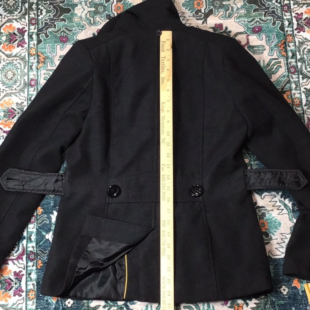 American Rag Charcoal Soft Short Peacoat Jacket Pockets Sz Small - Picture 11 of 13